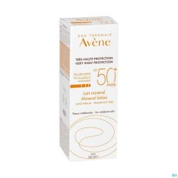 Avene Sol Spf50+ Lait Minerale T.haute Prot. 100ml