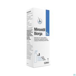 Minoxidil Biorga 5% Sol Cutanee Coffret Fl 1x60ml
