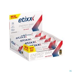 Etixx Energy Bar Fruit Red Fruits 12x38g