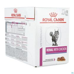 Royal Canin Cat Renal Chick.gravy Pouch Wet 12x85g