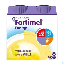 Fortimel Energy Vanille Bouteilles 4x200ml