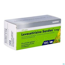 Levocetirizine Sandoz 5mg Comp Enrob.100 X 5mg