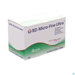 Bd Microfine Ultra Aig. Stylo 4mm 32g Thinwall 100