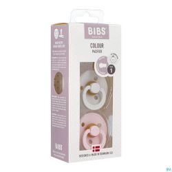 Bibs 1 Sucette Duo Haze/blossom 2