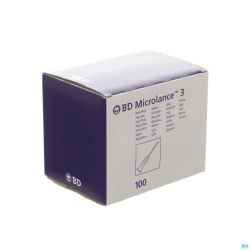 Bd Microlance 3 Aig.25g 5/8 Rb 0,5x16mm Orange 100