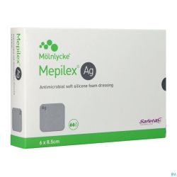 Mepilex Ag Pansement Steril 6,0x 8,5cm 5 287021