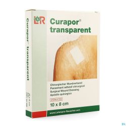 Curapor Transparent Steril 10cmx 8cm 5 13100