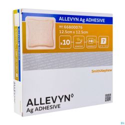 Allevyn Ag Adhesive Ster 12,5x12,5cm 10 66800076