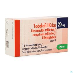 Tadalafil Krka Comp Pell 12 X 20mg