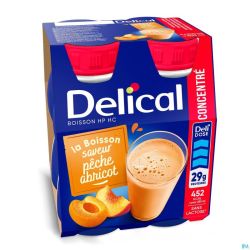 Delical CONCENTRE Pêche-Abricot 4x200ml