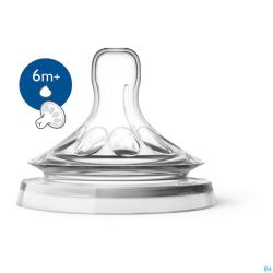 Philips Avent Natural 2.0 Tetine Nouriture Epais SCF046/27