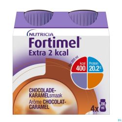Fortimel Extra 2kcal Chocolat Caramel 4x200ml