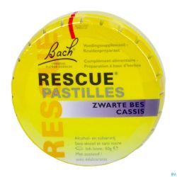 Bach Rescue Pastilles Cassis S/sucre 50g