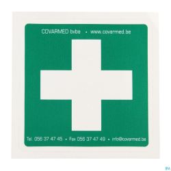 Autocollant Premier Secours 10x10cm