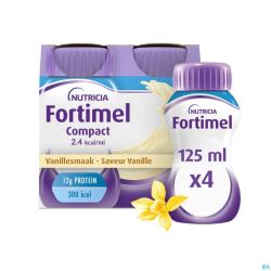 Fortimel Compact 2.4kcal Vanille 4x125ml