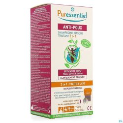 Puressentiel a/poux sh traitant 2en1 150ml+peigne
