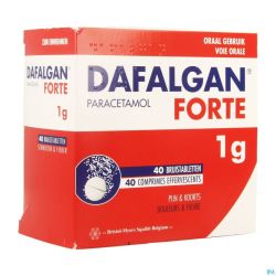 Dafalgan forte 1g impexeco comp eff 40 x 1g pip