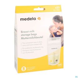 Medela Sacs Recueil Lait Maternel 180ml 25
