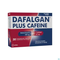 Dafalgan plus cafeine 500mg/65mg comp pell 30