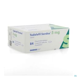 Tadalafil Sandoz 5,0mg Comp Pell 84 X 5,0mg