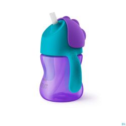 Philips Avent Gobelet Paille Girl Mauve 200ml SCF796/02