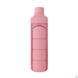 Yos Water Bottle & Pill Box Daily Perfect Pink