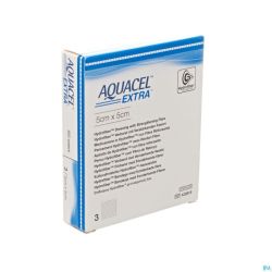 Aquacel Extra Pans Hydrofiber+renf.fibr. 5x 5cm 3