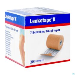 Leukotape K Bande Adh Elast Chair 7,5cmx5m 1