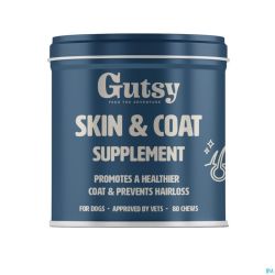 Gutsy Skin & Coat Supplement Chews 80