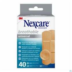 Nexcare 3m Breathable Univer. Strips 40 N0340as
