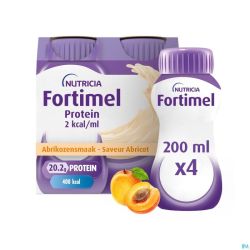 Fortimel Protein 2kcal Abricot 4x200ml