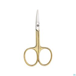 Mörser ciseaux bébé bouts ronds, doré N°55