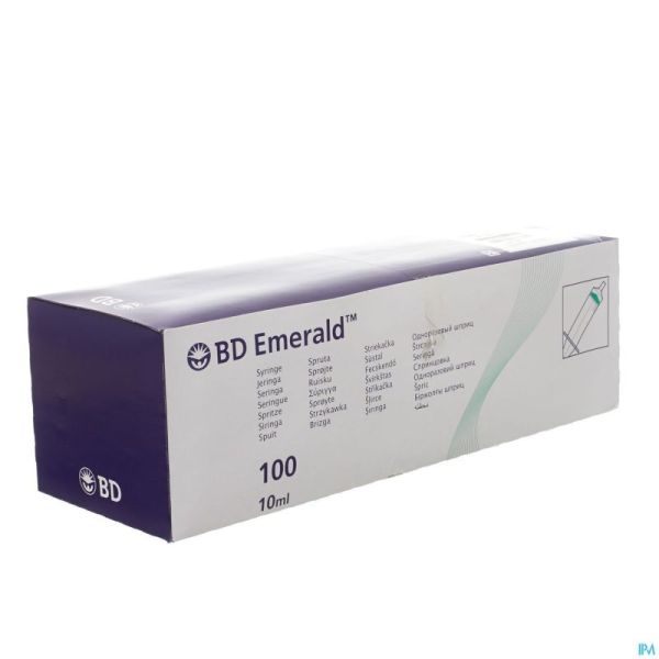 Bd Emerald Seringue 10ml Luer Slip 100 307736