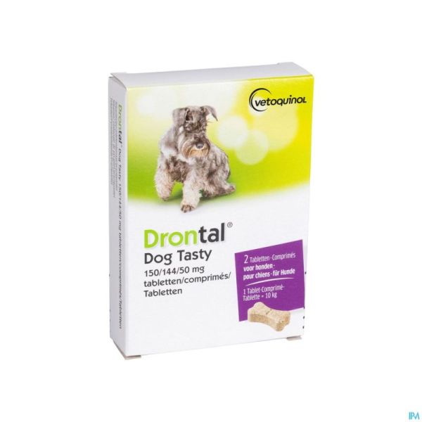 Drontal Tasty Bone 150/144/5mg 10kg Dog Comp 2
