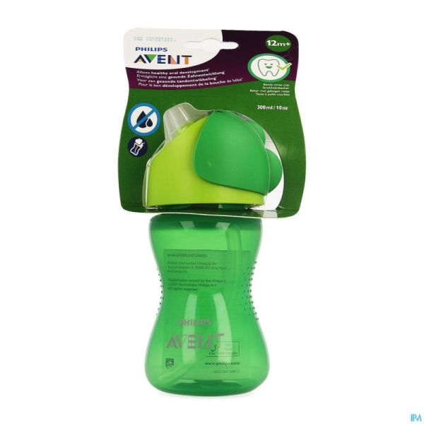 Philips Avent Gobelet Paille Boy Vert 300ml SCF798/01