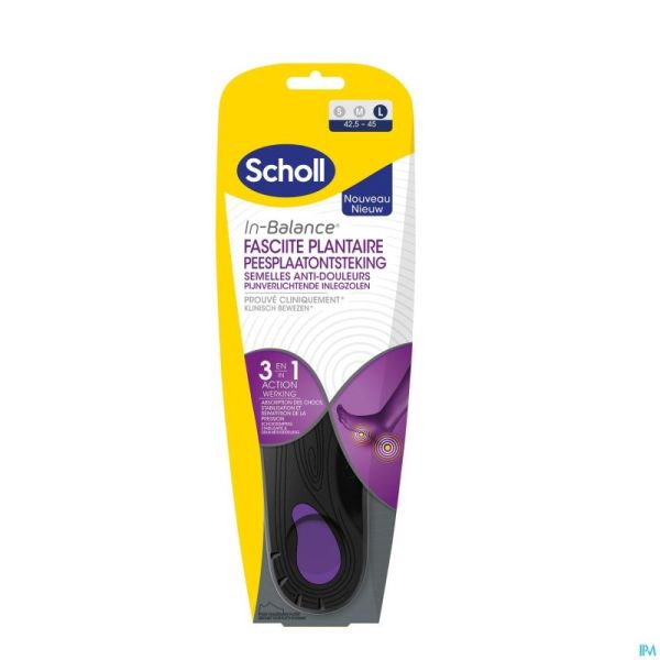 Scholl Semelles A/douleur Faciite Plant. l 1 Paire