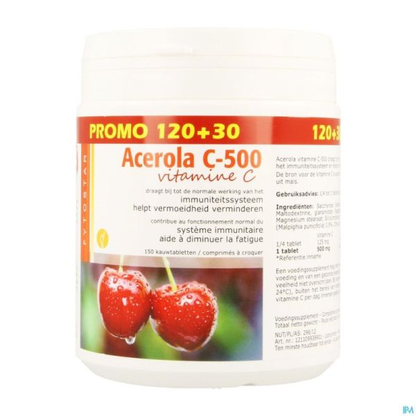 Acerola 500 Comp 120+30 Gratuit