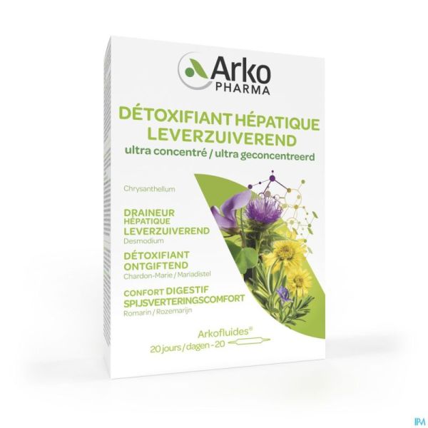 Arkofluide Detoxifiant Hepatique Amp 20x10ml