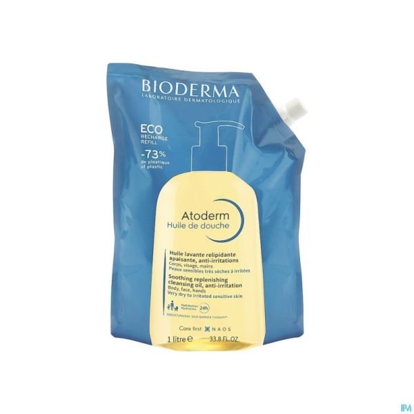 Bioderma Atoderm Huile Douche Ecorecharge 1l