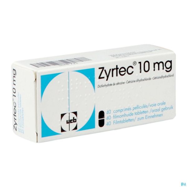 Zyrtec 10mg compr. pellic. (40)