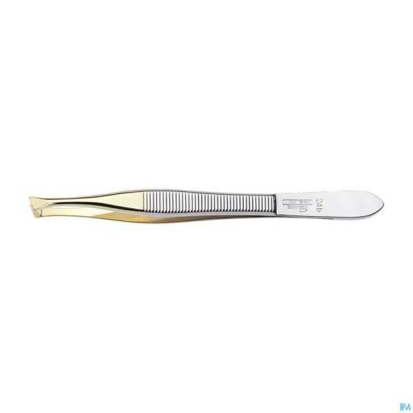 Mörser pince, point incliné, doré N°24B