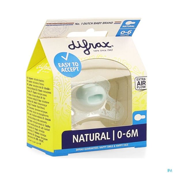 Difrax Sucette Natural 0-6m