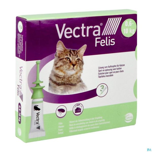 Vectra Felis 423mg/42,3mg Sol Spot-on Chat 3