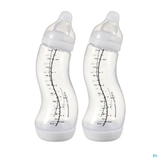 Difrax Biberon-s Natural Blanc Double Pack 2x250ml