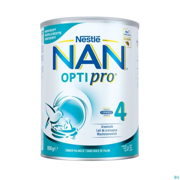 Nan Optipro 4 +2ans Lait Croissance Pdr 800g