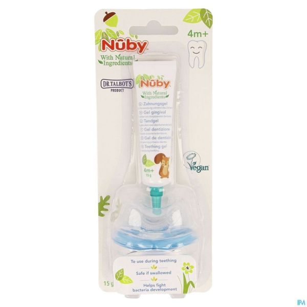 Nuby Gel Gingival 15g+anneau Dentition Gum-eez 4m+