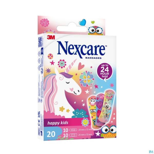 Nexcare Happy Kids Girls 20