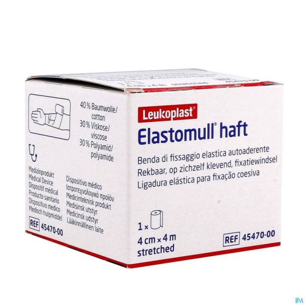 Elastomull Haft Bande Fix. Cohesif 4cmx4m 4547000