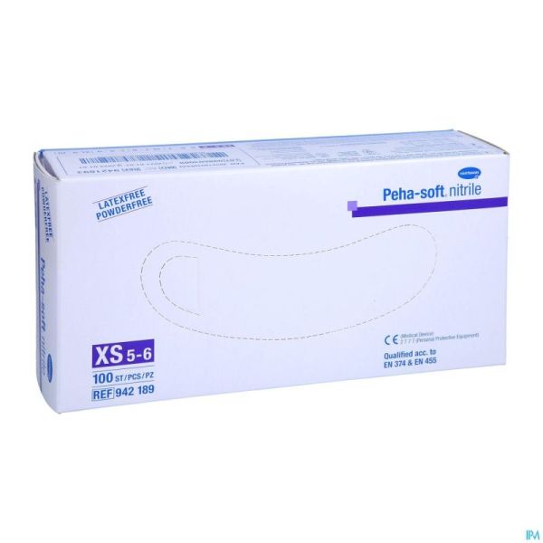 Peha Soft Gants Nitrile Xs 100 9421895