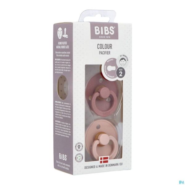 Bibs 2 Sucette Duo Woodchuck Blush